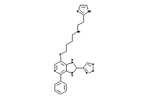 4-[(2-furazan-3-yl-4-phenyl-2,3-dihydro-1H-imidazo[4,5-c]pyridin-7-yl)oxy]butyl-[2-(1H-imidazol-2-yl)ethyl]amine