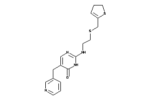 2-[2-(2,3-dihydrothiophen-5-ylmethylthio)ethylamino]-5-(3-pyridylmethyl)-1H-pyrimidin-6-one