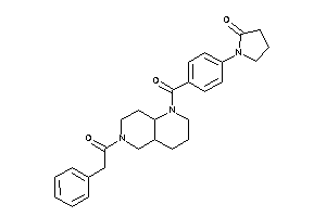 Image of 1-[4-[6-(2-phenylacetyl)-2,3,4,4a,5,7,8,8a-octahydro-1,6-naphthyridine-1-carbonyl]phenyl]-2-pyrrolidone