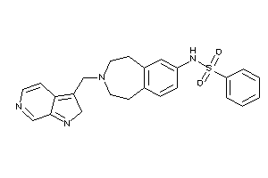 N-[3-(2H-pyrrolo[2,3-c]pyridin-3-ylmethyl)-1,2,4,5-tetrahydro-3-benzazepin-7-yl]benzenesulfonamide