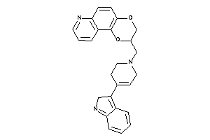 2-[[4-(2H-indol-3-yl)-3,6-dihydro-2H-pyridin-1-yl]methyl]-2,3-dihydro-[1,4]dioxino[2,3-f]quinoline