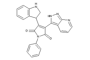 3-indolin-3-yl-1-phenyl-4-(2H-pyrazolo[3,4-b]pyridin-3-yl)-3-pyrroline-2,5-quinone