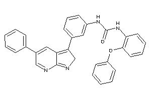 1-(2-phenoxyphenyl)-3-[3-(5-phenyl-2H-pyrrolo[2,3-b]pyridin-3-yl)phenyl]urea