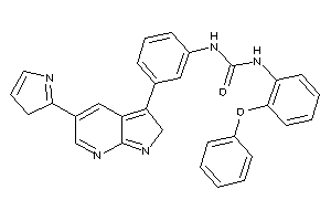 1-(2-phenoxyphenyl)-3-[3-[5-(3H-pyrrol-2-yl)-2H-pyrrolo[2,3-b]pyridin-3-yl]phenyl]urea