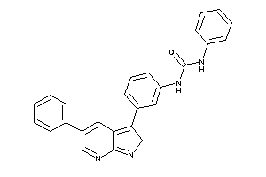 1-phenyl-3-[3-(5-phenyl-2H-pyrrolo[2,3-b]pyridin-3-yl)phenyl]urea