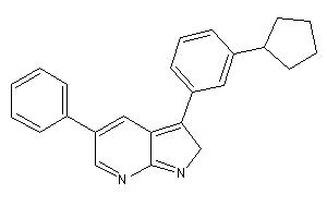 3-(3-cyclopentylphenyl)-5-phenyl-2H-pyrrolo[2,3-b]pyridine