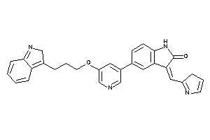 5-[5-[3-(2H-indol-3-yl)propoxy]-3-pyridyl]-3-(3H-pyrrol-2-ylmethylene)oxindole