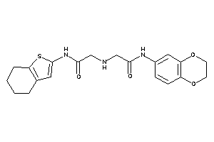 N-(2,3-dihydro-1,4-benzodioxin-6-yl)-2-[[2-keto-2-(4,5,6,7-tetrahydrobenzothiophen-2-ylamino)ethyl]amino]acetamide