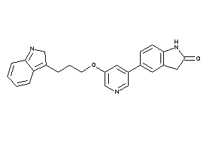 5-[5-[3-(2H-indol-3-yl)propoxy]-3-pyridyl]oxindole