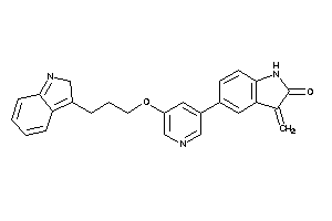 5-[5-[3-(2H-indol-3-yl)propoxy]-3-pyridyl]-3-methylene-oxindole