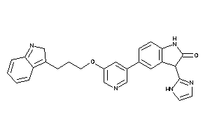 3-(1H-imidazol-2-yl)-5-[5-[3-(2H-indol-3-yl)propoxy]-3-pyridyl]oxindole