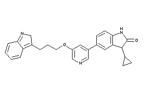 3-cyclopropyl-5-[5-[3-(2H-indol-3-yl)propoxy]-3-pyridyl]oxindole