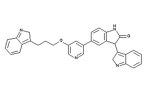 3-(2H-indol-3-yl)-5-[5-[3-(2H-indol-3-yl)propoxy]-3-pyridyl]oxindole