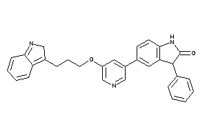 5-[5-[3-(2H-indol-3-yl)propoxy]-3-pyridyl]-3-phenyl-oxindole