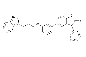 5-[5-[3-(2H-indol-3-yl)propoxy]-3-pyridyl]-3-(3-pyridyl)oxindole