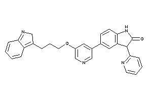 5-[5-[3-(2H-indol-3-yl)propoxy]-3-pyridyl]-3-(2-pyridyl)oxindole