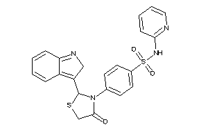 4-[2-(2H-indol-3-yl)-4-keto-thiazolidin-3-yl]-N-(2-pyridyl)benzenesulfonamide