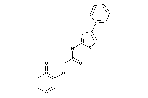 Image of 2-[(1-keto-2-pyridyl)thio]-N-(4-phenylthiazol-2-yl)acetamide
