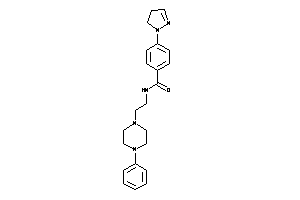 N-[2-(4-phenylpiperazino)ethyl]-4-(2-pyrazolin-1-yl)benzamide