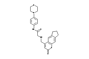 Image of 2-[(2-keto-7,8-dihydro-6H-cyclopenta[g]chromen-4-yl)methylamino]-N-(4-morpholinophenyl)acetamide