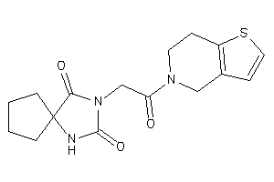 3-[2-(6,7-dihydro-4H-thieno[3,2-c]pyridin-5-yl)-2-keto-ethyl]-1,3-diazaspiro[4.4]nonane-2,4-quinone