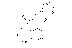 1-(3,4-dihydro-2H-1,5-benzothiazepin-5-yl)-2-[(1-keto-2-pyridyl)thio]ethanone