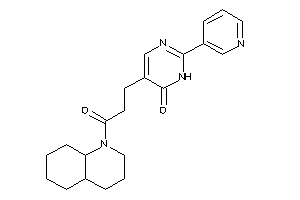 5-[3-(3,4,4a,5,6,7,8,8a-octahydro-2H-quinolin-1-yl)-3-keto-propyl]-2-(3-pyridyl)-1H-pyrimidin-6-one