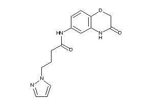 N-(3-keto-4H-1,4-benzoxazin-6-yl)-4-pyrazol-1-yl-butyramide