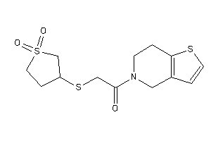 1-(6,7-dihydro-4H-thieno[3,2-c]pyridin-5-yl)-2-[(1,1-diketothiolan-3-yl)thio]ethanone