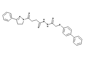 4-keto-N'-[2-(4-phenylphenoxy)acetyl]-4-(3-phenyl-2-pyrazolin-1-yl)butyrohydrazide