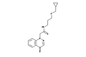Image of N-[3-(cyclopropylmethoxy)propyl]-2-(4-ketocinnolin-1-yl)acetamide