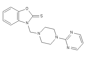 Image of 3-[[4-(2-pyrimidyl)piperazino]methyl]-1,3-benzoxazole-2-thione