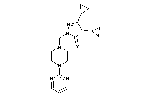 4,5-dicyclopropyl-2-[[4-(2-pyrimidyl)piperazino]methyl]-1,2,4-triazole-3-thione