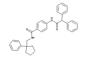 4-[(2,2-diphenylacetyl)amino]-N-[(1-phenylcyclopentyl)methyl]benzamide
