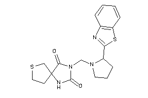 Image of 3-[[2-(1,3-benzothiazol-2-yl)pyrrolidino]methyl]-7-thia-1,3-diazaspiro[4.4]nonane-2,4-quinone