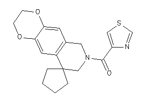 Spiro[2,3,6,8-tetrahydro-[1,4]dioxino[2,3-g]isoquinoline-9,1'-cyclopentane]-7-yl(thiazol-4-yl)methanone