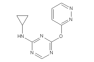 Cyclopropyl-(4-pyridazin-3-yloxy-s-triazin-2-yl)amine