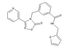 N-(2-furfuryl)-3-[[5-keto-3-(3-pyridyl)-1,2,4-oxadiazol-4-yl]methyl]benzamide