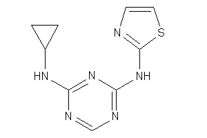 Cyclopropyl-[4-(thiazol-2-ylamino)-s-triazin-2-yl]amine