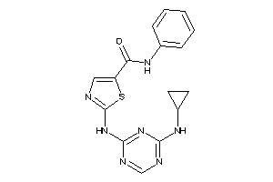 2-[[4-(cyclopropylamino)-s-triazin-2-yl]amino]-N-phenyl-thiazole-5-carboxamide