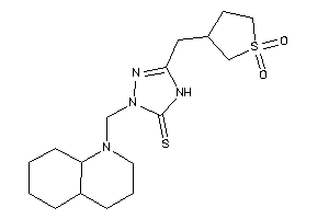 2-(3,4,4a,5,6,7,8,8a-octahydro-2H-quinolin-1-ylmethyl)-5-[(1,1-diketothiolan-3-yl)methyl]-4H-1,2,4-triazole-3-thione