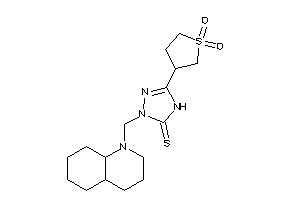 2-(3,4,4a,5,6,7,8,8a-octahydro-2H-quinolin-1-ylmethyl)-5-(1,1-diketothiolan-3-yl)-4H-1,2,4-triazole-3-thione