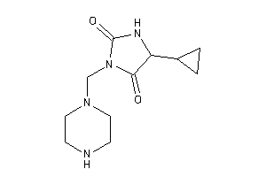 5-cyclopropyl-3-(piperazinomethyl)hydantoin