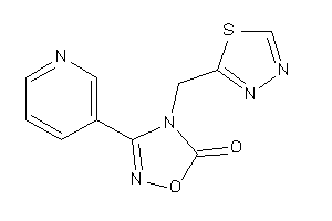 Image of 3-(3-pyridyl)-4-(1,3,4-thiadiazol-2-ylmethyl)-1,2,4-oxadiazol-5-one
