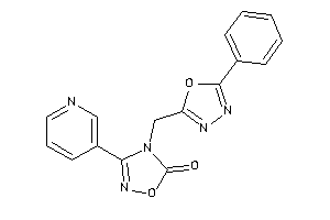 4-[(5-phenyl-1,3,4-oxadiazol-2-yl)methyl]-3-(3-pyridyl)-1,2,4-oxadiazol-5-one