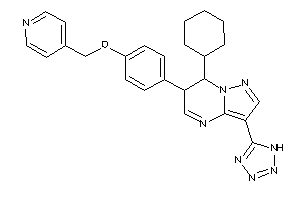 Image of 7-cyclohexyl-6-[4-(4-pyridylmethoxy)phenyl]-3-(1H-tetrazol-5-yl)-6,7-dihydropyrazolo[1,5-a]pyrimidine