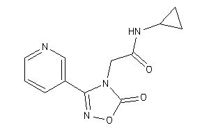 Image of N-cyclopropyl-2-[5-keto-3-(3-pyridyl)-1,2,4-oxadiazol-4-yl]acetamide
