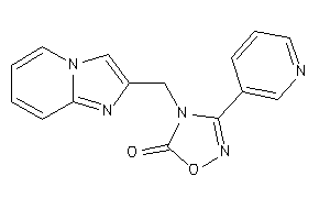 Image of 4-(imidazo[1,2-a]pyridin-2-ylmethyl)-3-(3-pyridyl)-1,2,4-oxadiazol-5-one