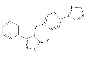 4-(4-pyrazol-1-ylbenzyl)-3-(3-pyridyl)-1,2,4-oxadiazol-5-one