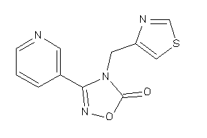3-(3-pyridyl)-4-(thiazol-4-ylmethyl)-1,2,4-oxadiazol-5-one